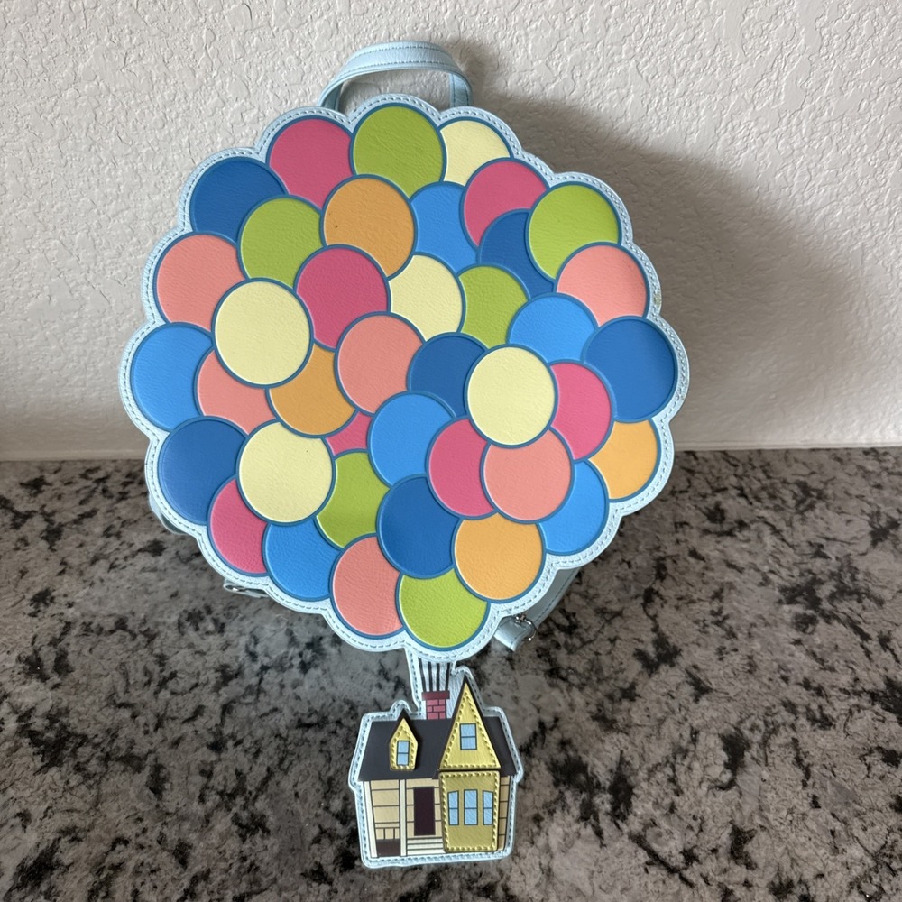 Loungefly Up Balloon House Figural Crossbody Bag With Coin Purse NWT